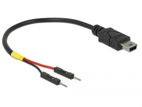 DeLOCK 85412 Kabel USB 0,1 m Mini-USB B Czarny