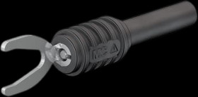 Adapter, cable lug 8.2 mm to 4 mm socket, purple, CAT II, 66.9126-26