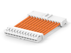 Kabel przewód-płytka, 300 V, raster: 2.5mm, 300mm, Pomarańczowy