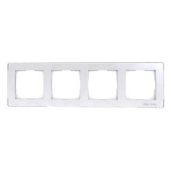 Ramka szklana poczwórna FG-04 biała WG.23.0028 Tech-Sterowniki