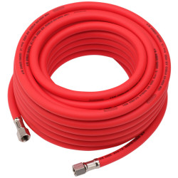 Draper 31735 High Visibility Hybrid Air Hose, 15m x 8mm, 1/4&quot; BSP, Red