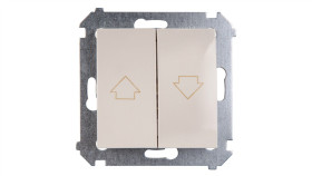 Simon 54 Przycisk Żaluzjowy Z Blokadą Elektryczną Kremowy Dzp1w.01/41