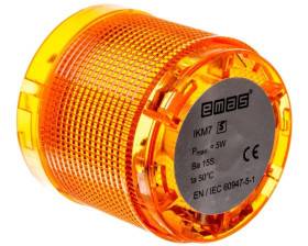 Moduł sygnalizacyjny 70mm, bez źródła światła, żółty, T0-IKM7S