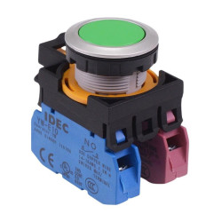 CW4B-M1E11G Green Metallic Momentary Push Button Switch 1NO-1NC IP65 IDEC