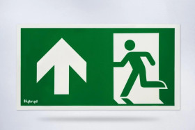 Piktogram folia biała, wzór prosty, 153x337 mm - PI25