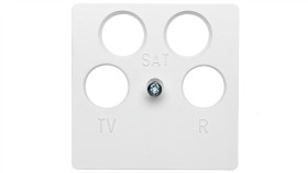 Berker Q.1 Płytka Centralna Do Gniazda Antenowego 4-Wyjściowego Śnieżnobiała...