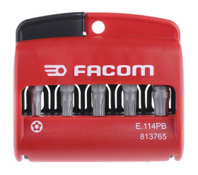 Zestaw końcówek do wkrętaka Torx l. elementów: 10 Wiertło Facom