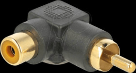 66168 RCA Adapter male to female angled