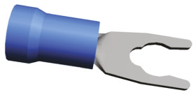 Konektor zaciskowy płaski PIDG Series Izolowane, M3, Niebieski 14AWG 2.6mm² 16AWG 1mm² TE Connectivity