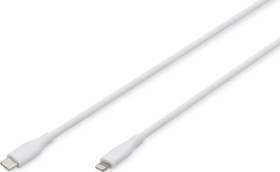 USB 2.0 connection cable, lightning plug to USB plug type C, 2 m, white, AK-600110-020-W