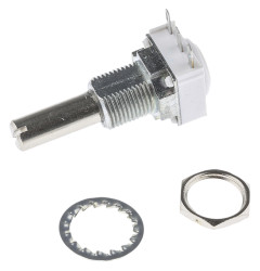 Potencjometr 1MΩ typ Obrotowy Vishay średnica wału 6 mm 0.12W długość wału 25mm Montaż panelowy