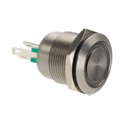 Bulgin MPI002/28/GN Anti-vandal Switch SPST 24V DC 50mA Green Ring IP66