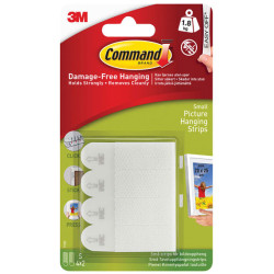 3M 17202 Picture Hanging Strips, Small (Pack 4)