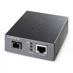 TP-Link TL-FC111B-20, Konwerter 10/100 Mbps RJ-45/SC, SM 1310nm, 20 km, WDM