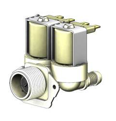 Zawór elektromagnetyczny 230 V RS PRO 3-drogowy NC 3/4 in 3/4 in