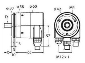 Enkoder obrotowy absolutny Turck 1544365