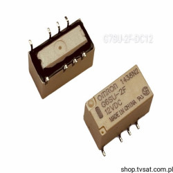 G6SU-2F-DC12 Relay 12VDC 2A Rl=1,44 kOhm SMD OMRON