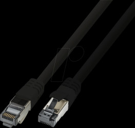 1912HF-2,0M Patch cable, Cat.8.1, S/FTP, 2 m, black