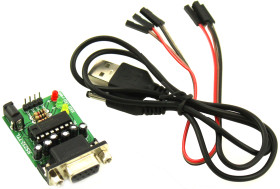 Konwerter poziomów napięć RS232 TLL 3.3V lub 5V MAX232 mini JACK ELEK-036