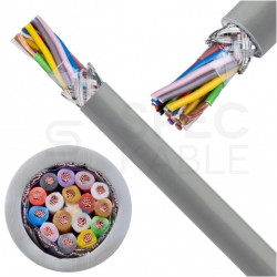 Kabel sterowniczy ELITRONIC-CY LIYCY 16x0,14mm2 szary 250/350V ekranowany olejoodporny linka TKD