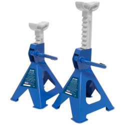 Sealey VS2002BL Axle Stands (Pair) 2tonne Capacity per Stand Ratchet Type - Blue