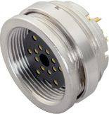 binder 09 0132 00 12-20 Złącze żeńskie kołnierzowe złącze żeńskie proste Seria: 723 Łączna ilość styków: 12 1 szt.