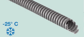 Rura karbowana 750N Mrozoodporna -25C szara PVC fi 25 /50m/ ECTC1825