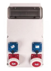 Rozdzielnica SUWAŁKI 2x13mod z zab. 2*63/5*2C 2*32/5*2C 2GS*2B FI100/4/01 IP44 90277258W