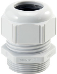 Cable gland, M25, 30 mm, Clamping range 8 to 17 mm, IP66, light gray, 53111430
