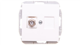 Sentia Gniazdo Antenowe Tv Końcowe Białe 1486-10