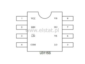 U3115S Półmostek sterownika mocy MOSFET/IGBT