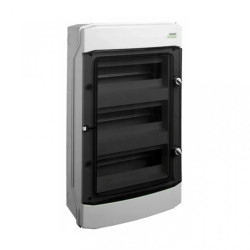 Rozdzielnica modułowa 3x12 natynkowa IP65 drzwi przeźroczyste PHS