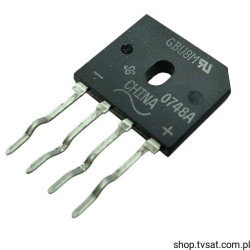 GBU8M-E3-45 Bridge Rectifier 8A 1000V THT SIL4 GSE