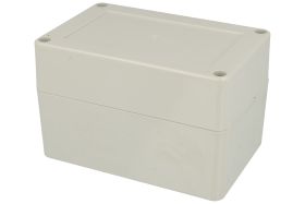 Obudowa; uniwersalna; ZP120.80.75JH TM; ABS; 120mm; 80mm; 75mm; IP65; jasnoszary; hermetyczna; z tulejkami mosiężnymi; Kradex; R