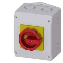czerwony, żółty 3 styki 35 mm² 63 A 1 NO, 1 NC 690 V/AC Siemens 3LD25651GP53