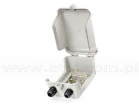 Skrzynka rozdzielcza na 30 par, 3 łączówki LSA, zamykana na klucz, zewnętrzna