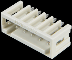 734-136 Print pin header, mini, RM 3.5, straight, 6-pin