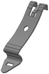 TEKO DRM-1.43 Uchwyt DRM-1.43, (D x S x W) 14 x 50.6 x 0.8 mm, metal, 1 szt.