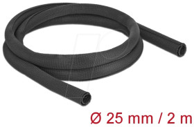 19181 Woven Sleeve self-closing heat-resistant 2 m x 25 mm black