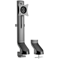 LogiLink BP0161 Monitor desk mount Black Height-adjustable Tiltable Swivel