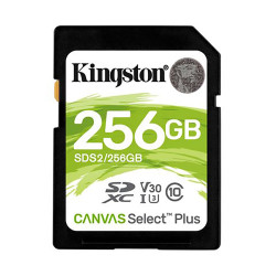 Karta SD SDXC, 256 GB, Kingston Canvas Select Plus -25 → +85°C