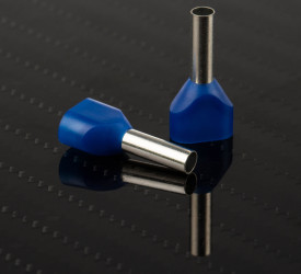 Końcówka tulejkowa izolowana 2 x 2.5mm² długość 10mm Niebieski średnica 3.2mm Izolowane RS PRO