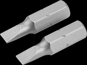 210055 Screwdriver bit set, 2 pieces, SL 0.8 x 5.5 x 25 mm