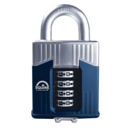 Squire WC55BX Warrior High-Security Open Shackle Combination Padlock 55mm Boxed