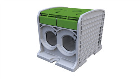 Złączka Szynowa Gwintowa Al/Cu Stb 300-2 (87920) Simblock Zielony 81302005