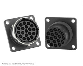 Złącze wielostykowe przemysłowe 19-pinowe Montaż na kołnierzu Wtyczka Souriau Sunbank by Eaton