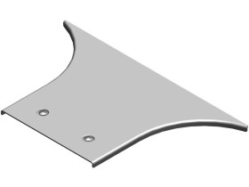 Pokrywa trójnika PZTKZDC 50 dostawnego z zamkiem grubość blachy 2,0mm 307505 BAKS