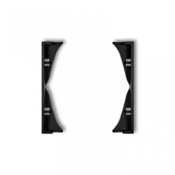 MINI Ramka pośrednia do gniazd podwójnych czarny mat 12MRP-2