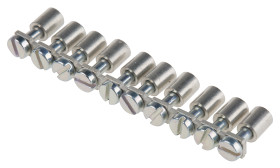 Mostek łącznikowy Szyna zworki RS PRO Bloki zaciskowe do montażu na szynie DIN