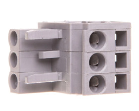 Gniazdo MCS-MIDI Classic kątowe 3-biegunowe szare raster 5mm 232-203/026-000